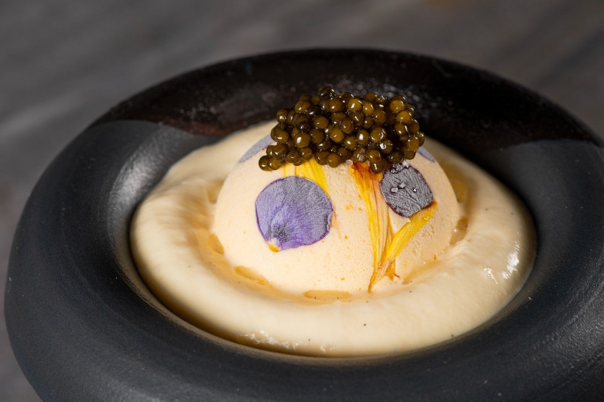 Citrus semifreddo at Pasta Bar, Los Angeles, Austin