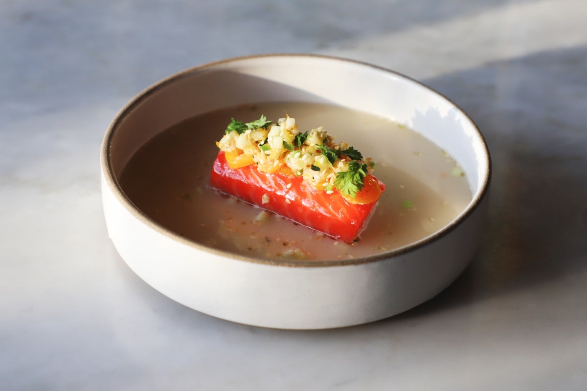 A trout dish at Lula Café