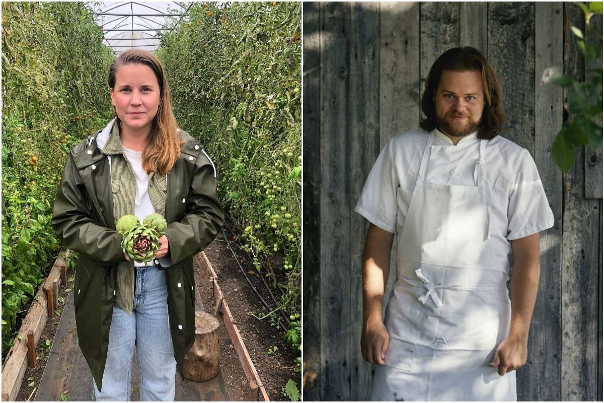 Chefs Frida Nilsson and Magnus Nilsson.