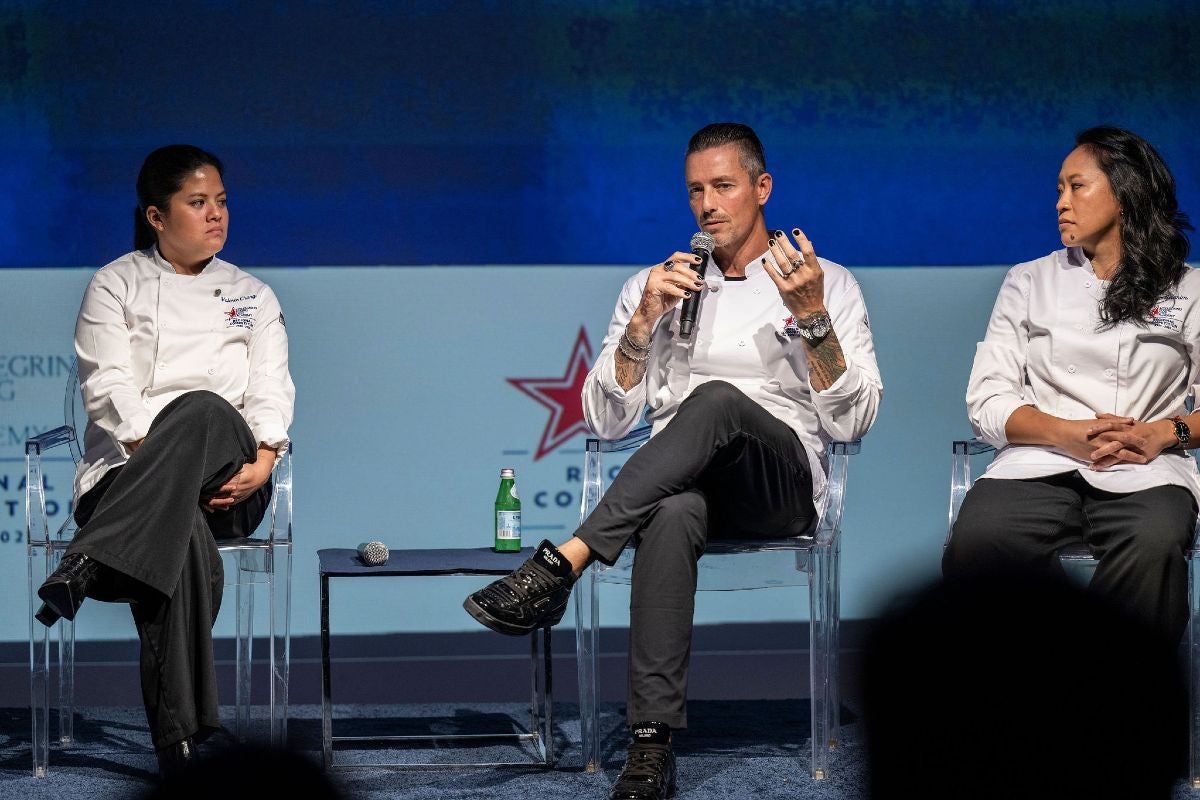 Chefs Valerie Chang, Curtis Duffy and Aisha Ibrahim.