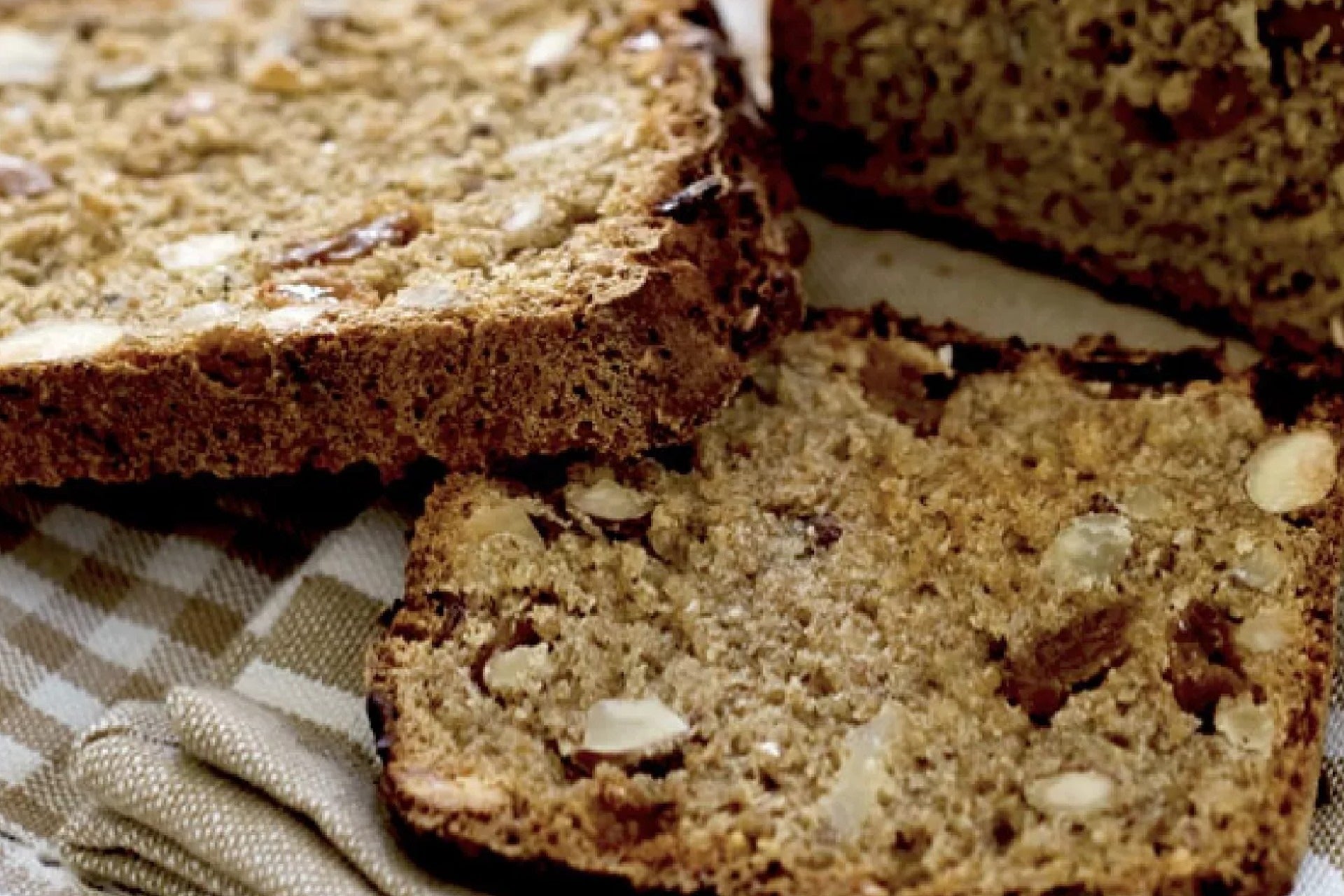 Christmas fruitcake loaf