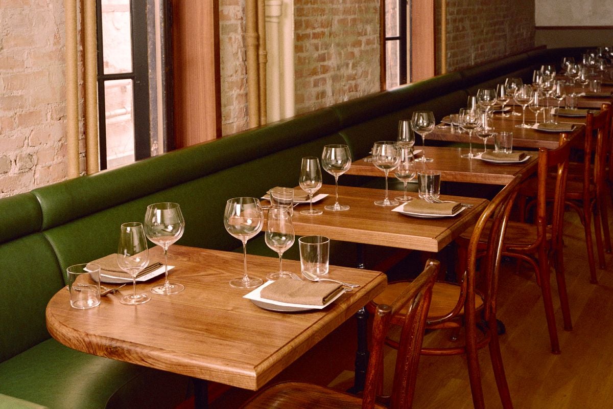 Dining room at Acru.