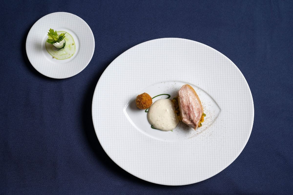 Quail stuffed with Chesapeake oysters.