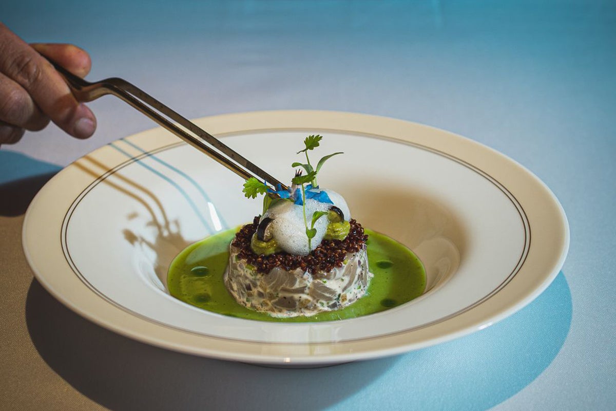 Colombian ceviche at Elcielo Miami.
