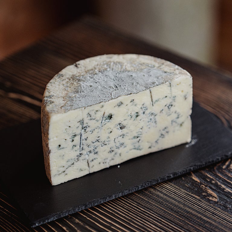 Lanark Blue Scottish Cheese.