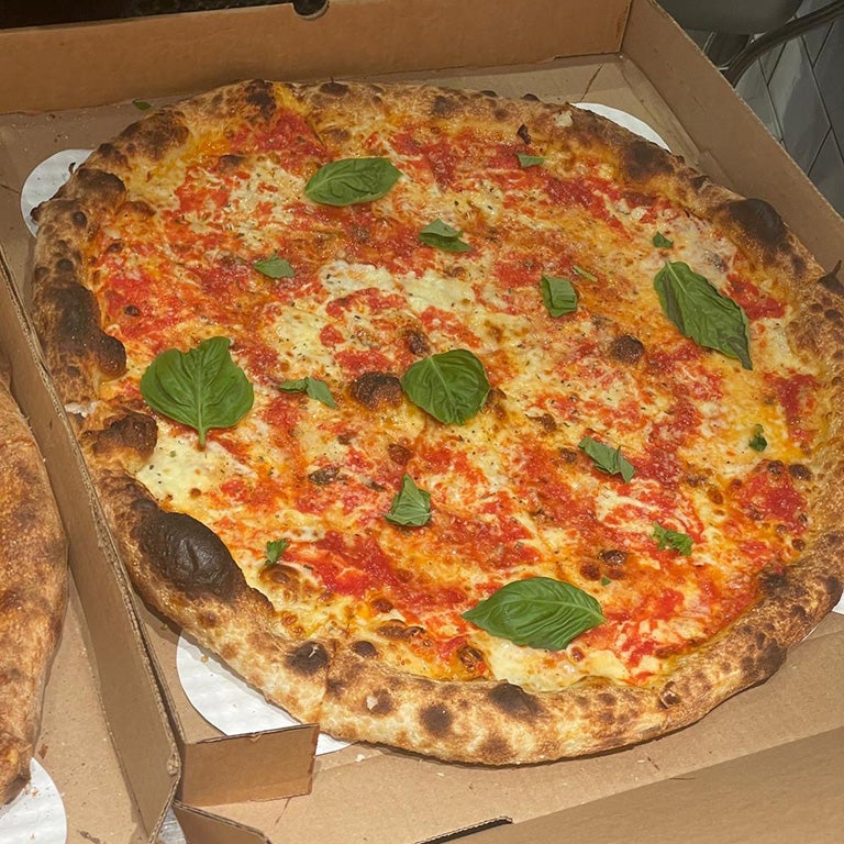 Pizza at Brooklyn DOP.