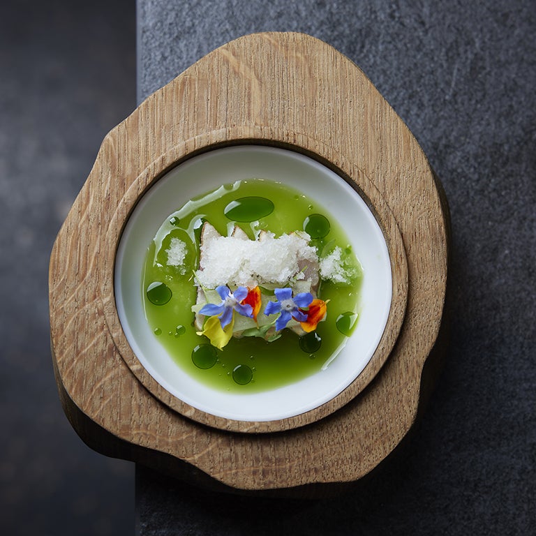 A dish at Smoked Room in Madrid.