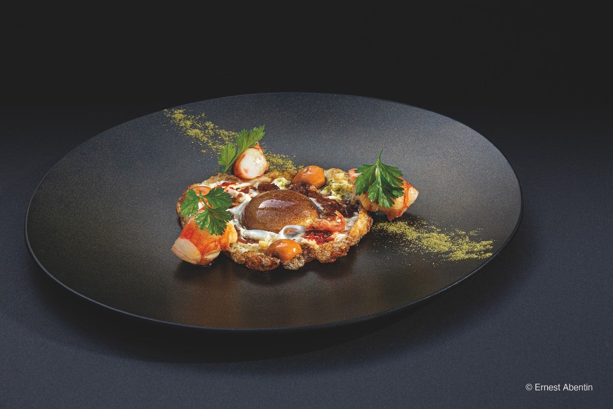 A dish at Disfrutar, World’s Best Restaurant 2024.