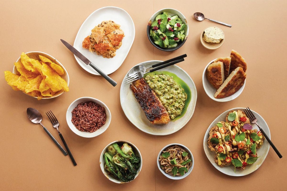 Dishes at Air in Singapore.