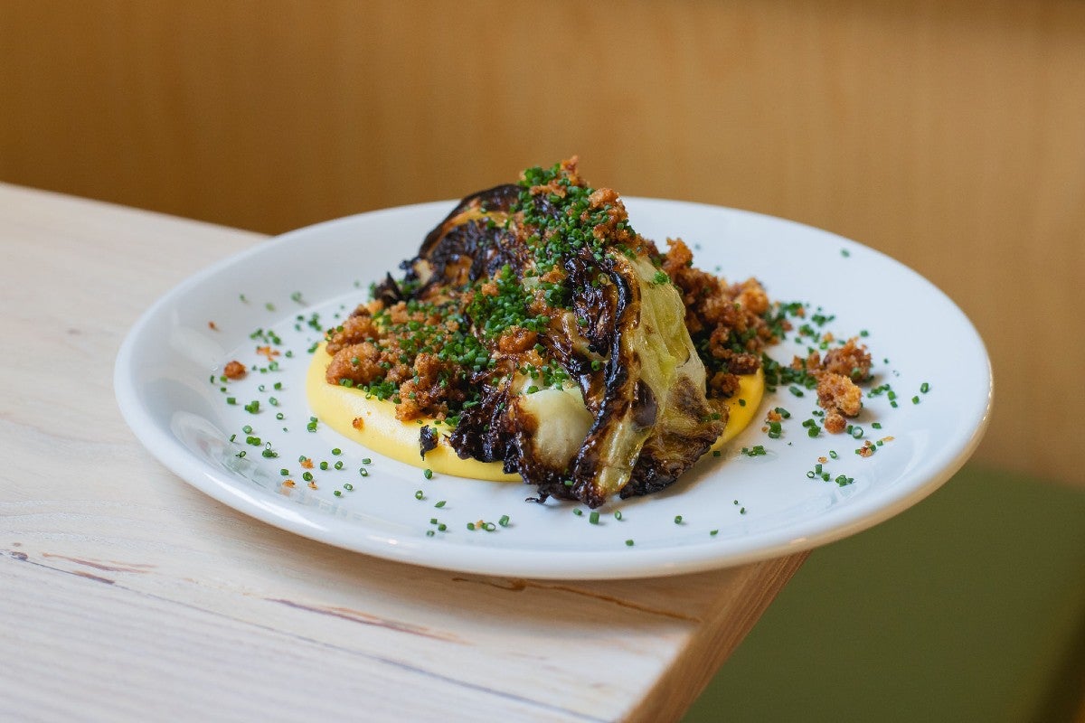 Bắp cải luộc (charred cabbage) at Sắp Sửa, Denver.