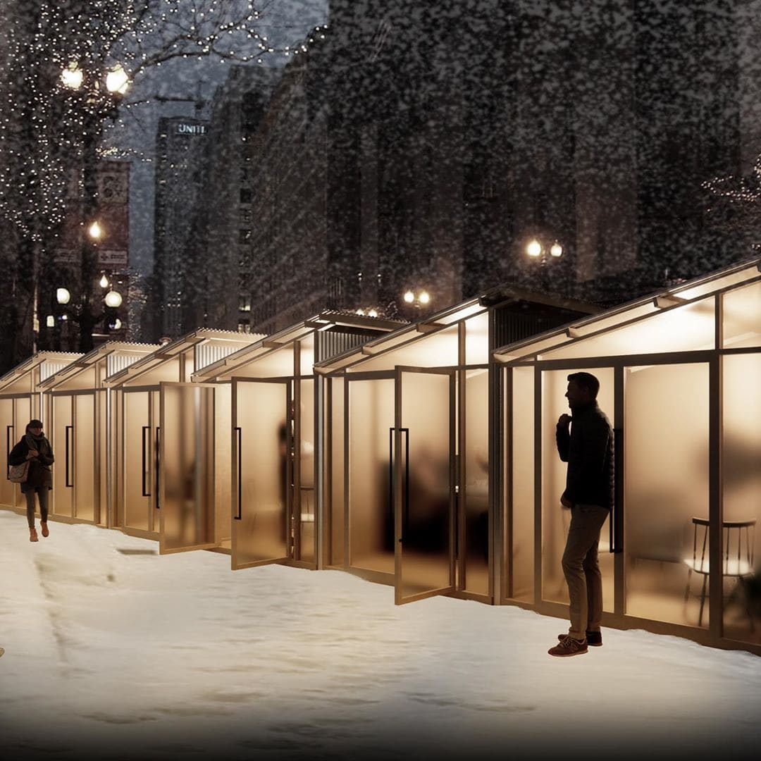 Cozy Cabins_Chicago Outdoor Dining challenge Winner