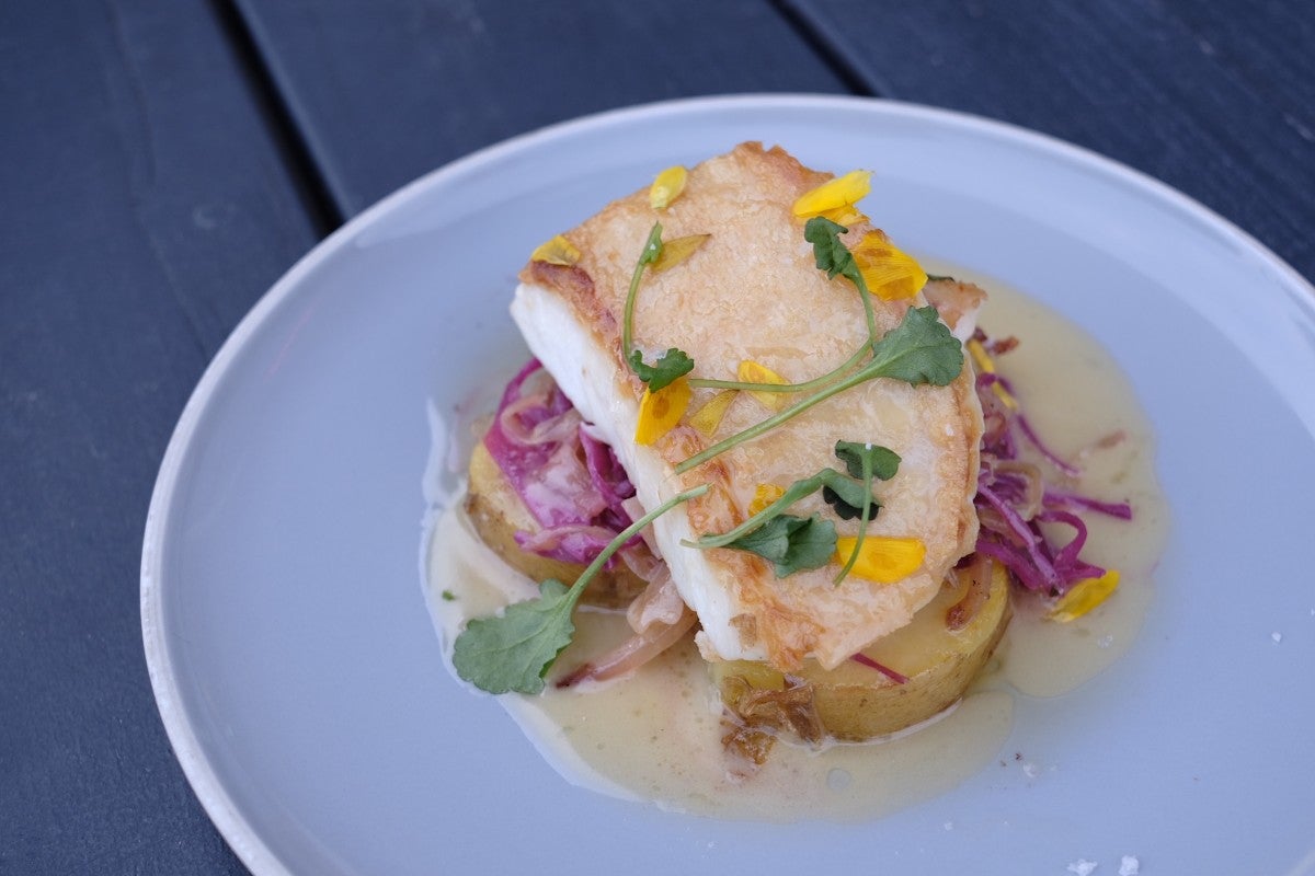 Halibut at Dachi in Vancouver.