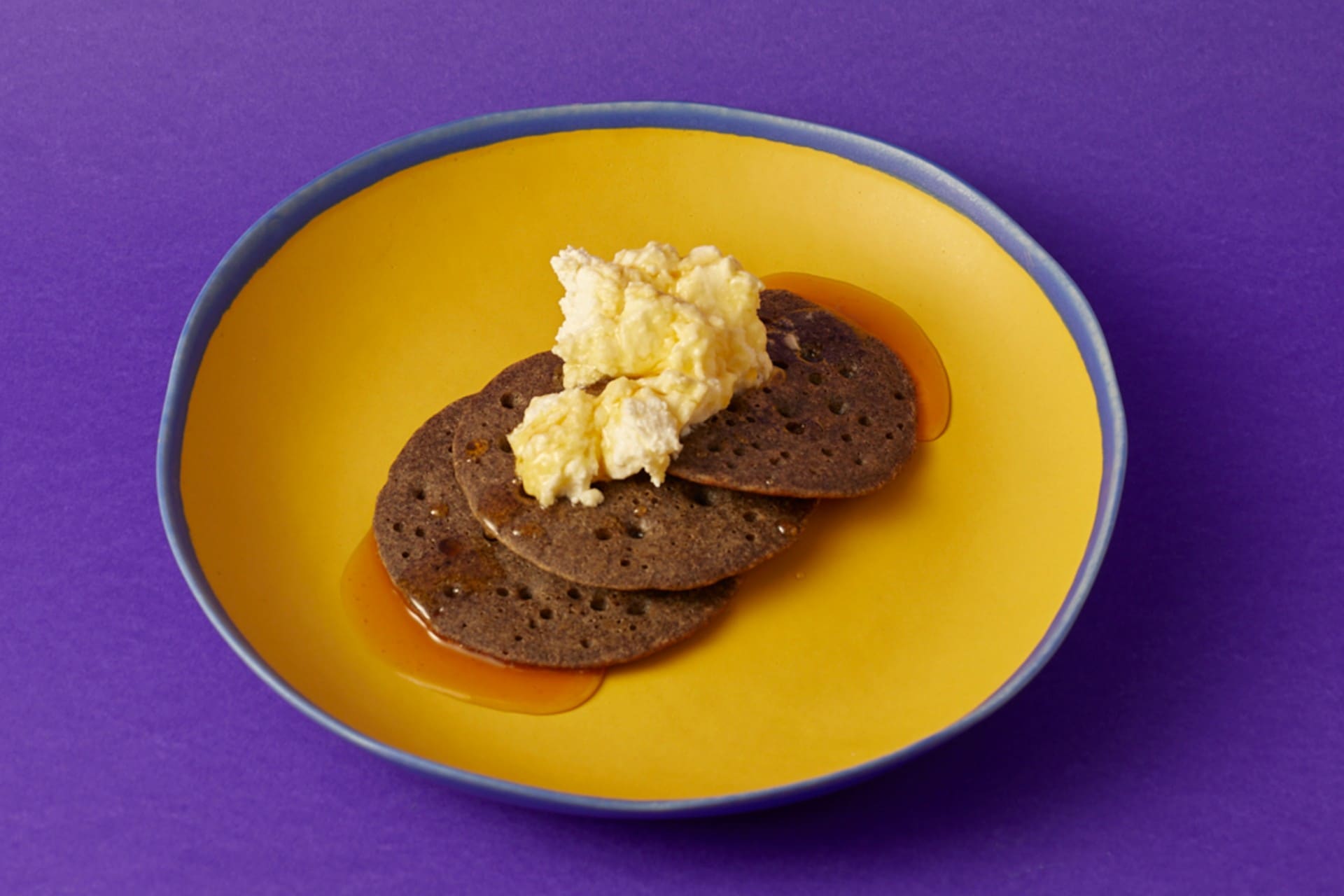 Buckwheat Pancakes with Wild Honey and Homemade Butter
