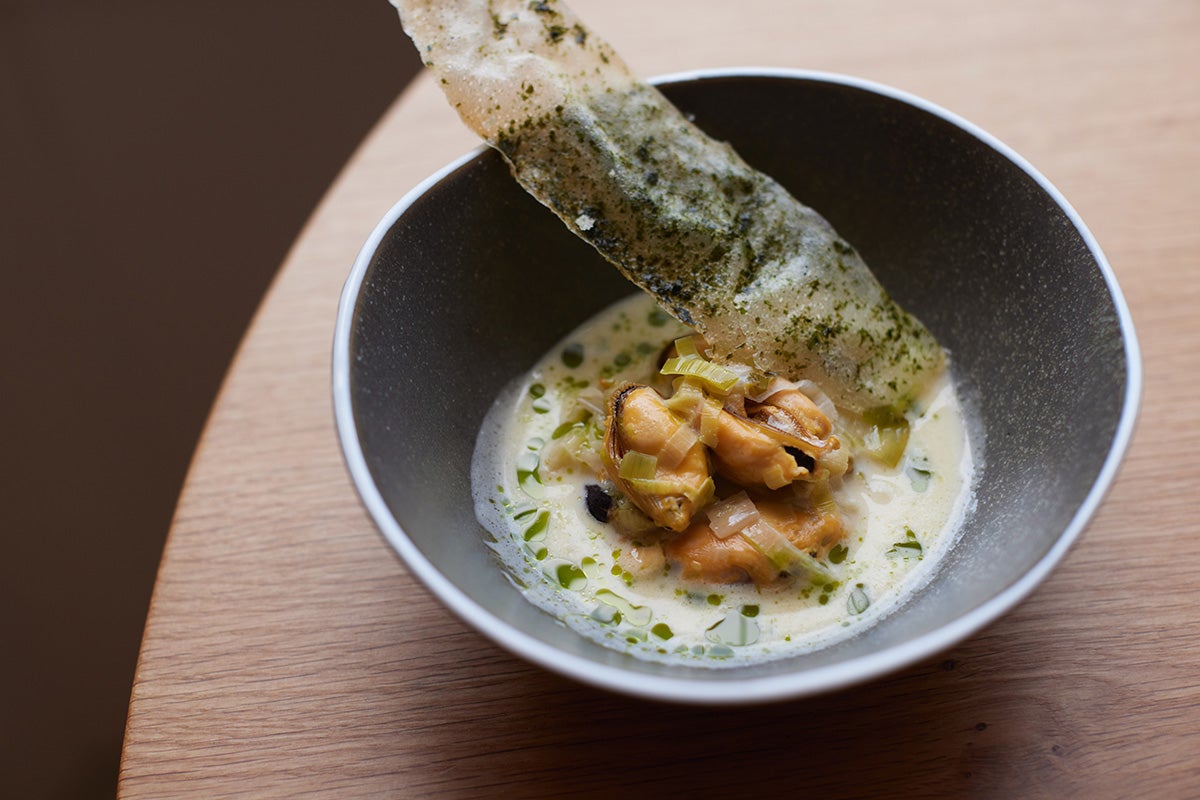 A dish at Holm in South Petherton, UK.