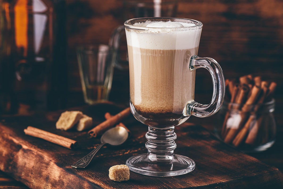 Instant Irish coffee.