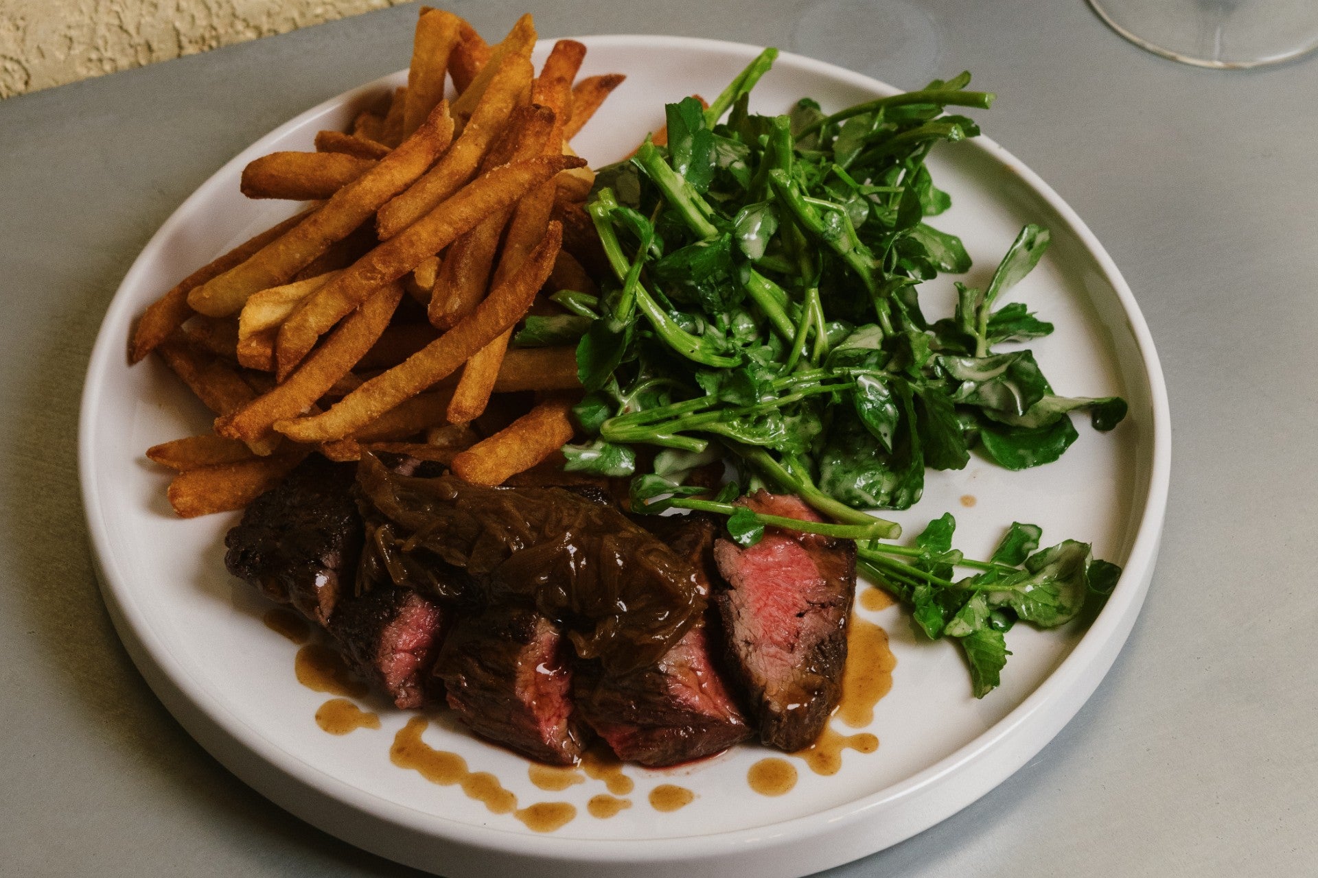 La Brasserie steak and fries