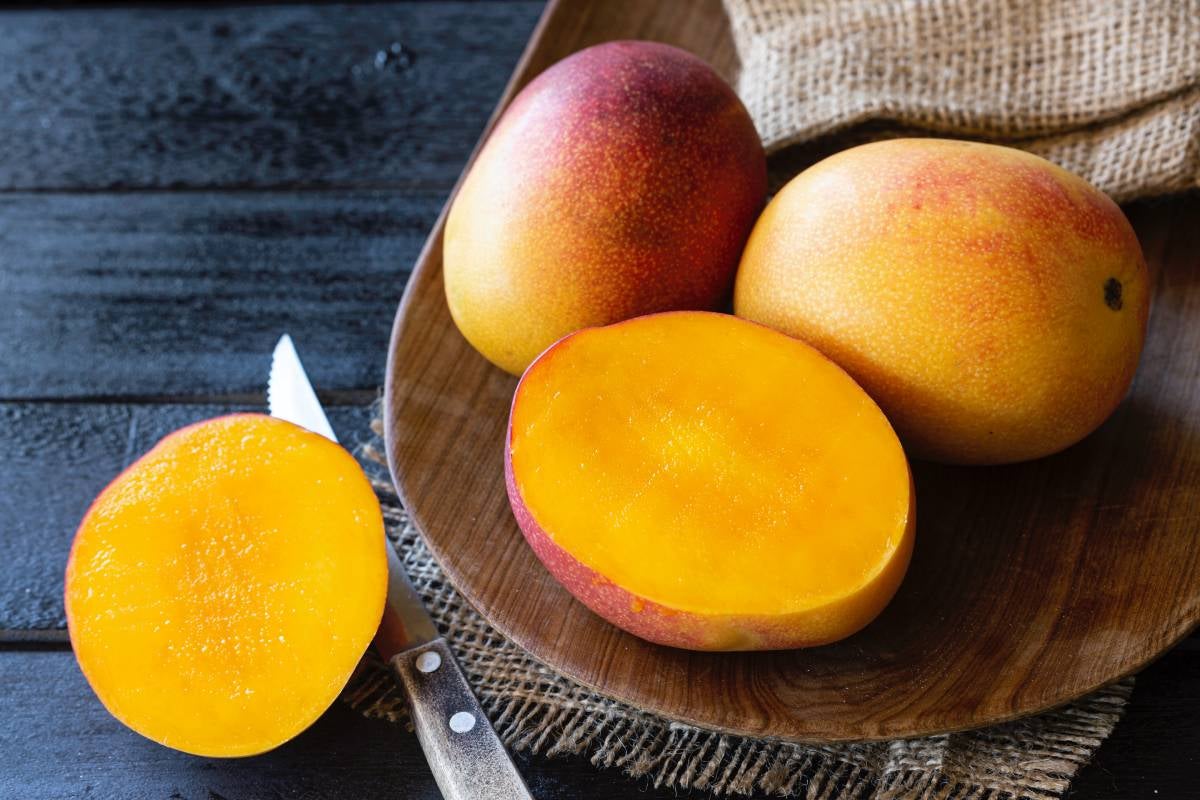Mango is a tropical fruit that reach peak season in the spring