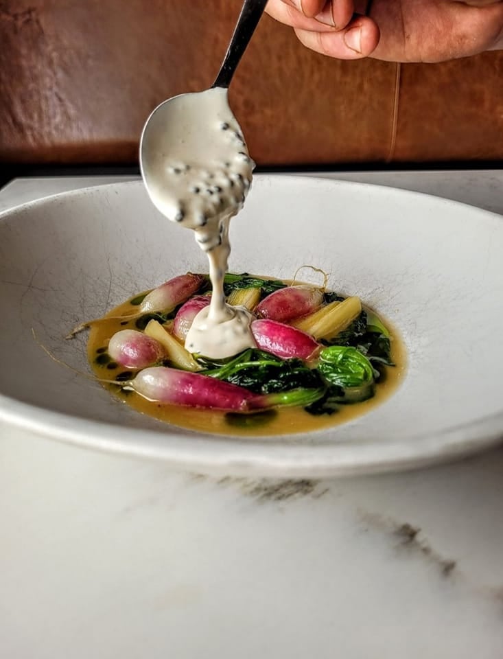 A dish at Mastard in Montreal.