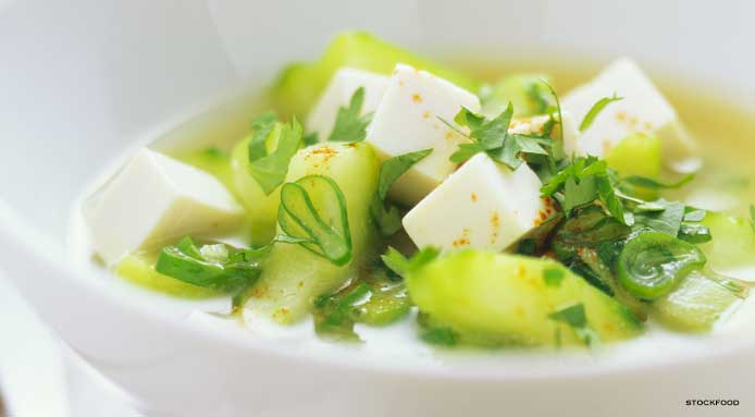 Vegan Cucumber Soup with Miso