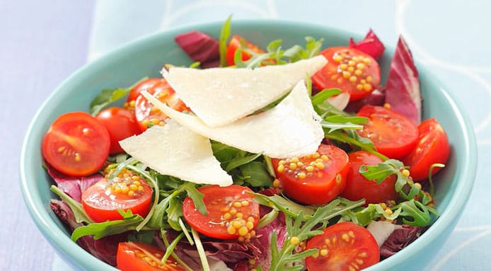Rocket, Tomatoes, Capers and Parmesan Salad