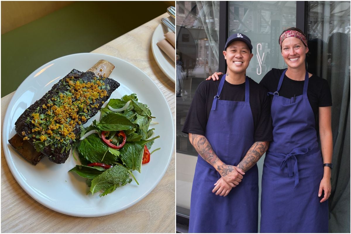 Pho-braised beef ribs, chefs Ni and Anna Nguyen.