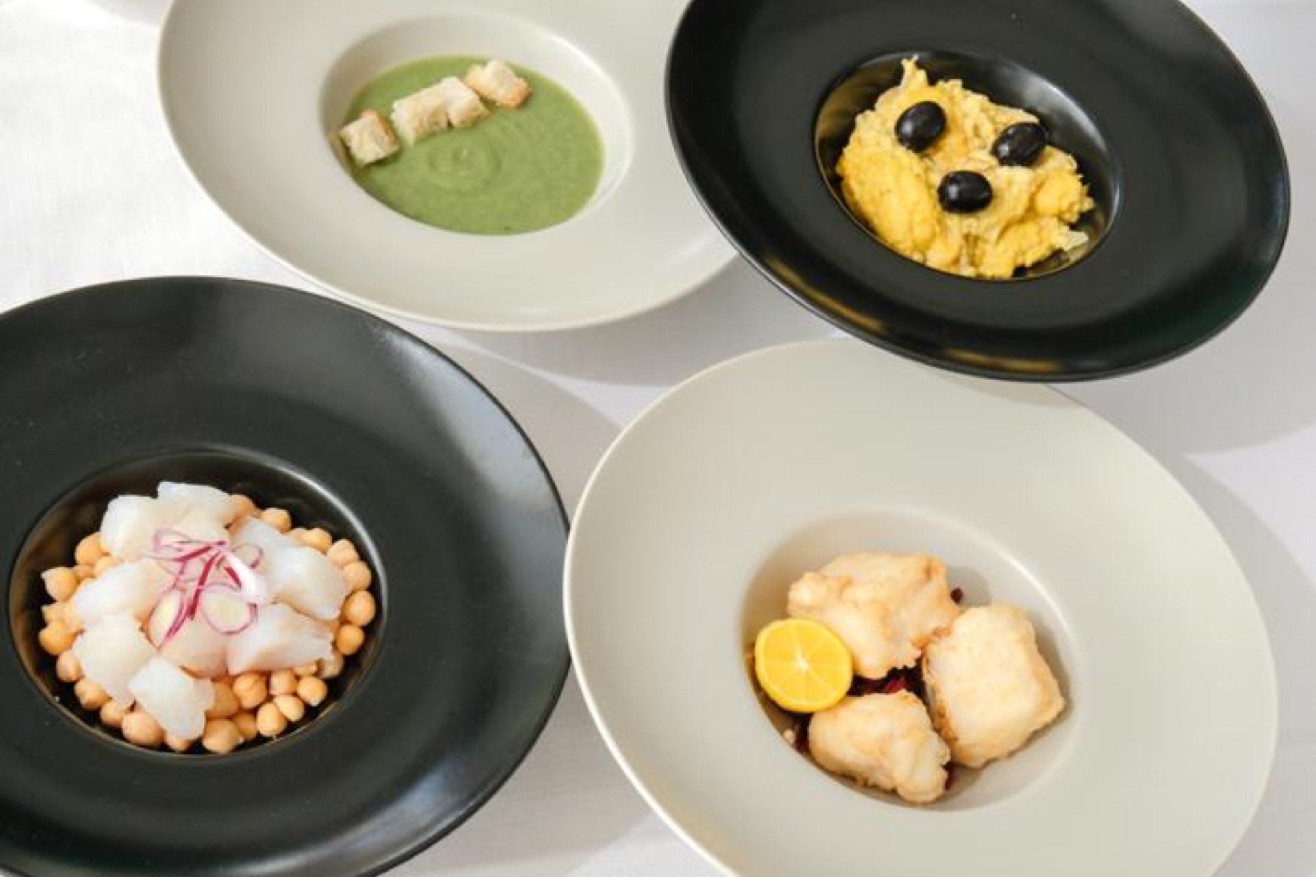 a selection of dishes