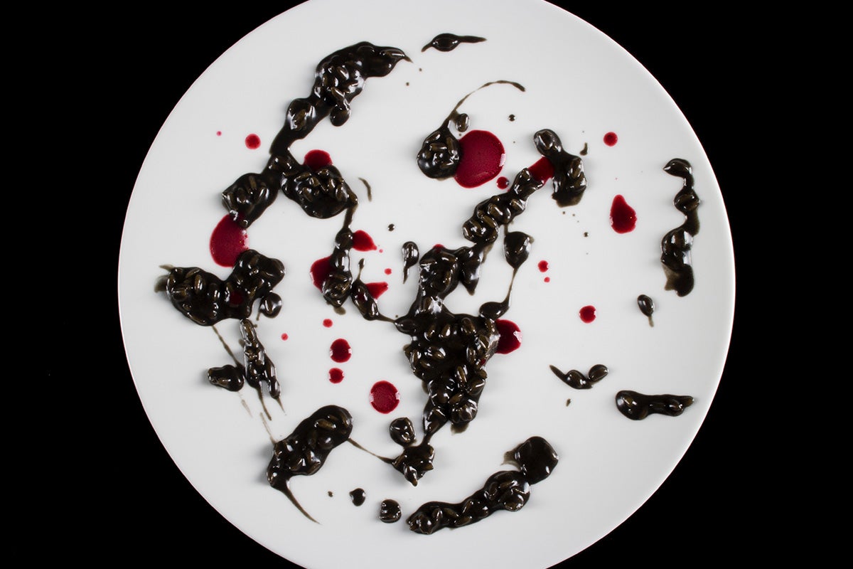Risotto, Black Fermented Garlic, Berries_Lido 84