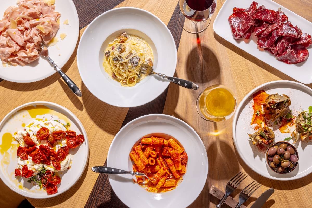 Food at Roscioli in New York.