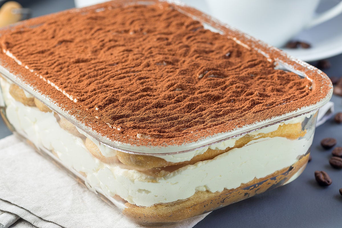 Instant coffee tiramisu.