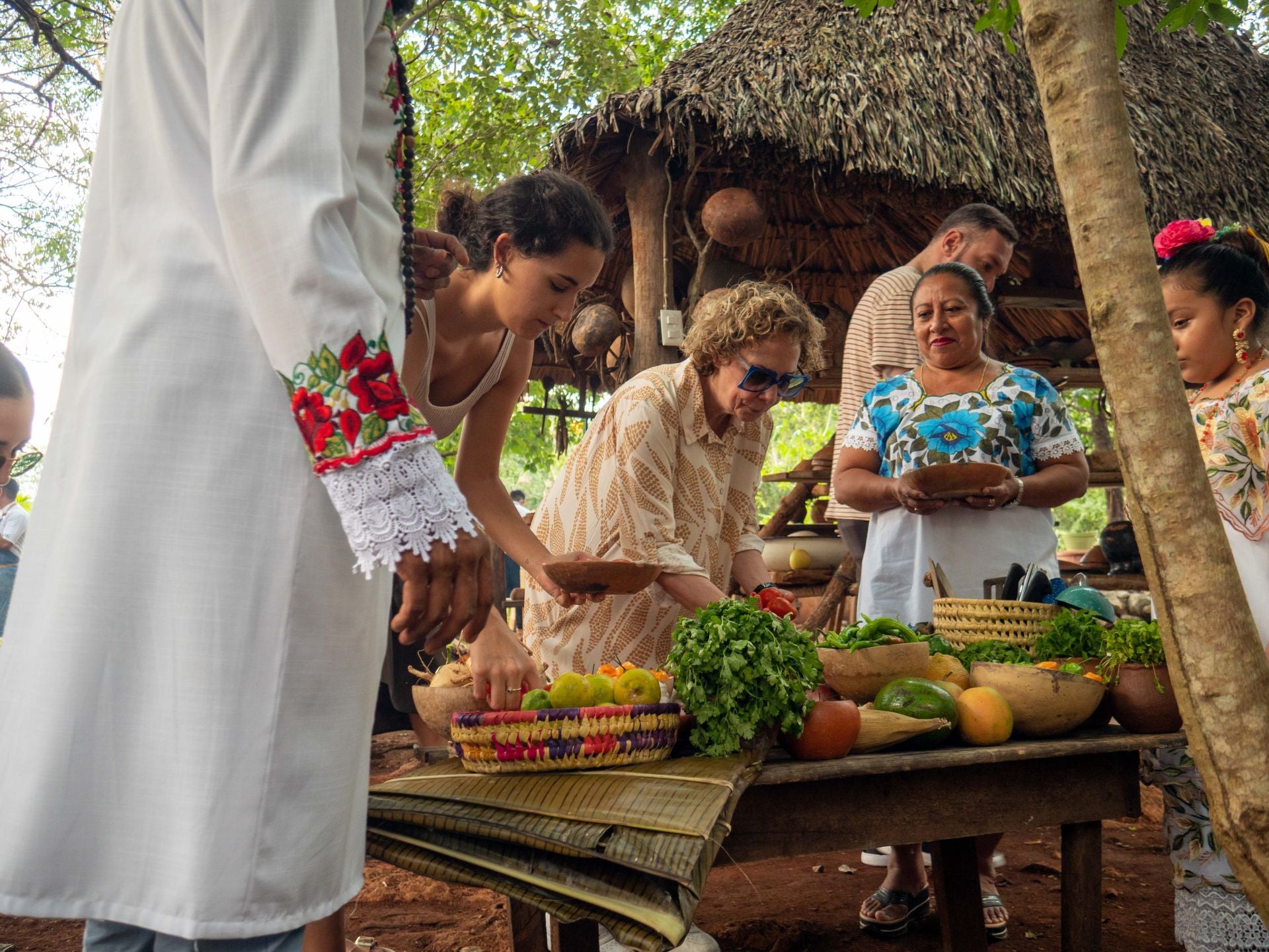 an outdoor cooking experience