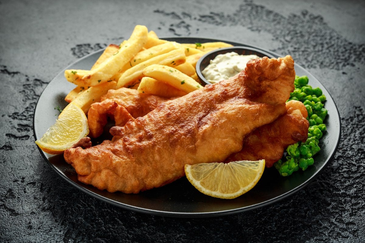 Air fryer fish and chips