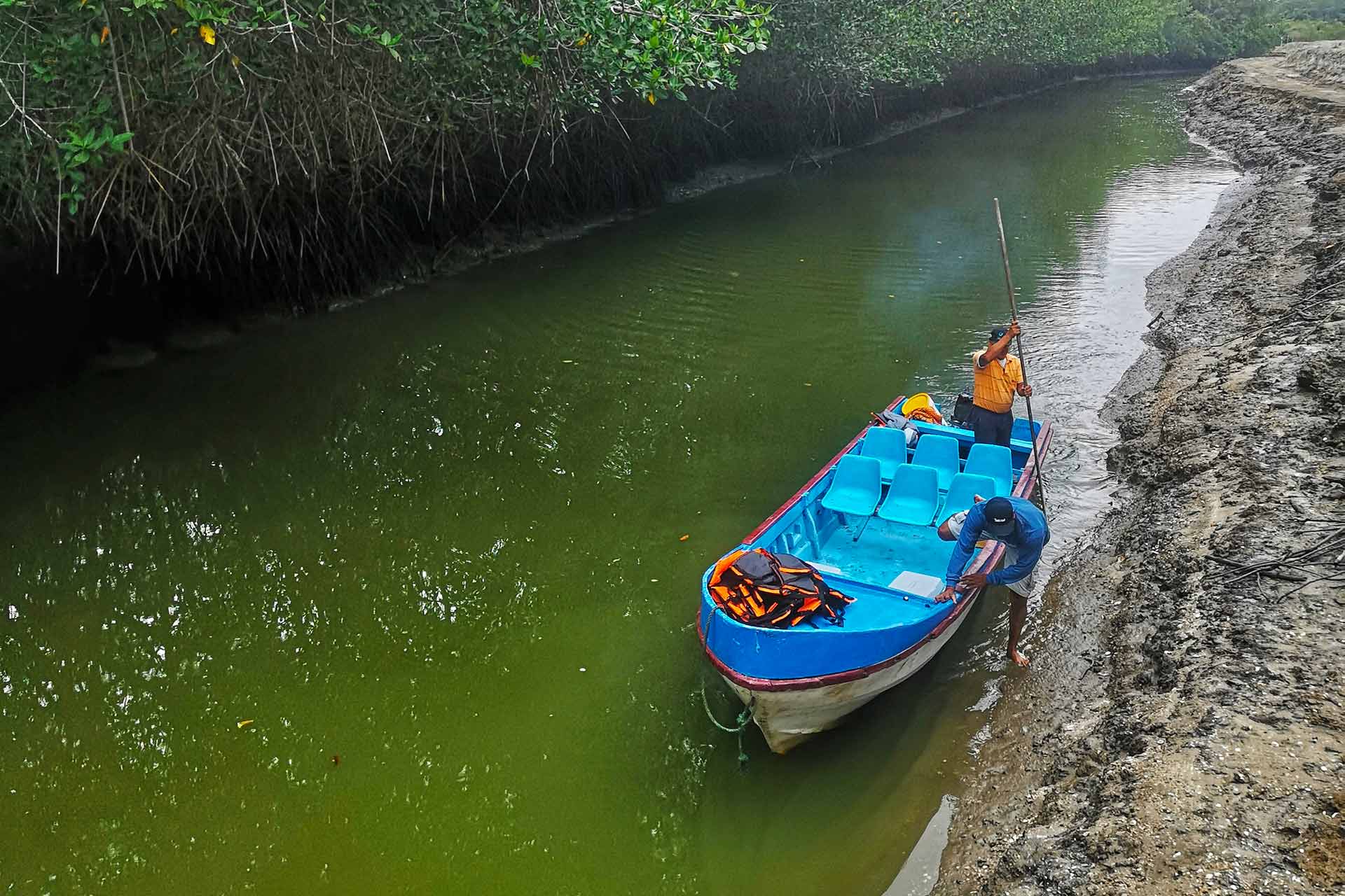Boat on a Peruvian river