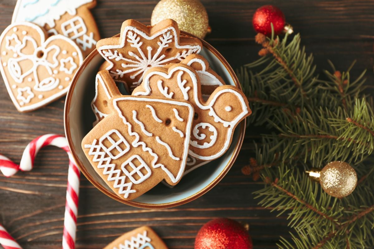 Some spiced gingerbread cookies, a must-have for any festive occasion
