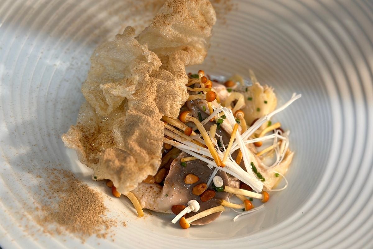 Mushroom dish at The Cartford Inn.