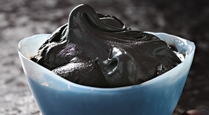 Black liquorice ice cream