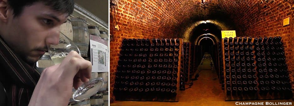 Champagne Bollinger cellar tasting