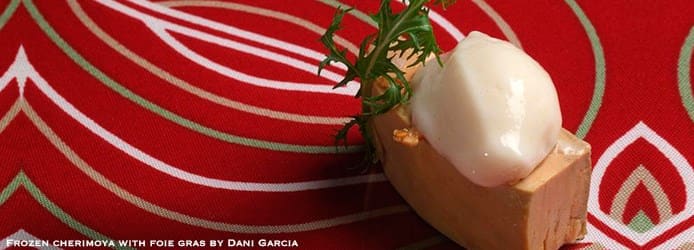 Frozen cherimoya by Chef Dani Garcia