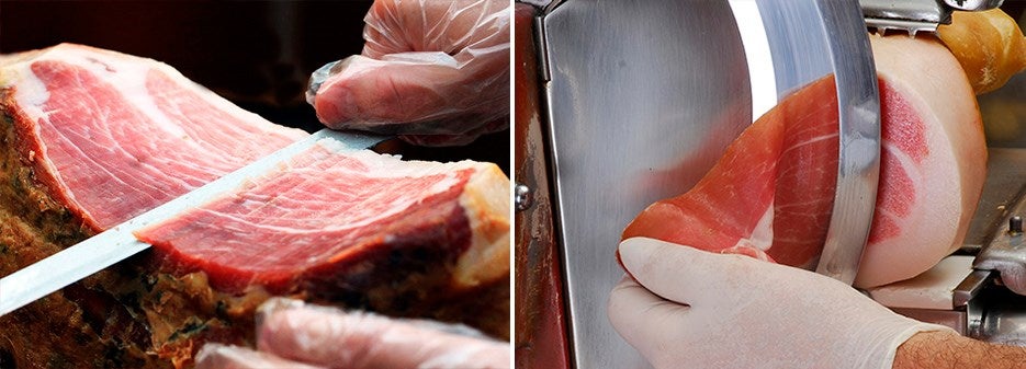 Jamon Iberico | Prosciutto di Parma cut