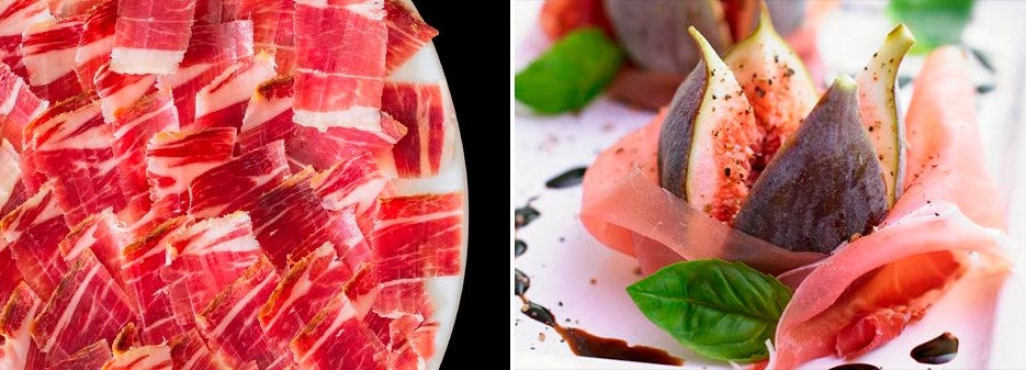 Jamon Iberico | Prosciutto di Parma with figs