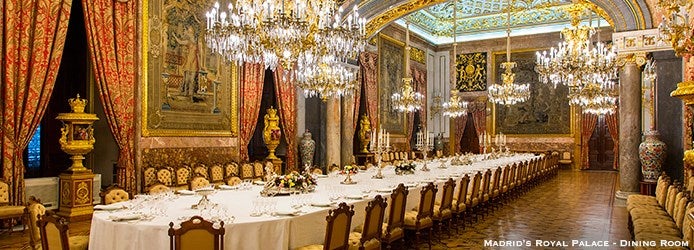 Madrid’s Royal Palace Dining-Room