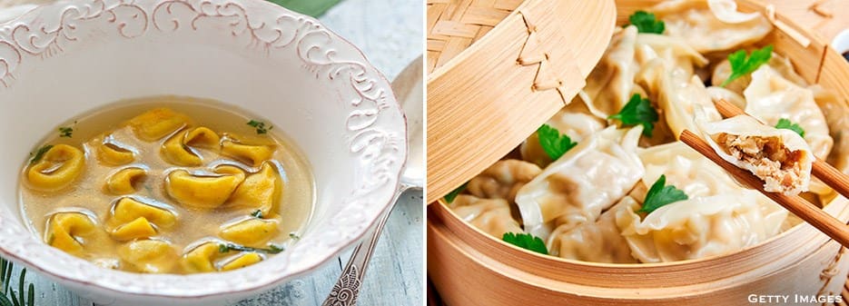 Tortellini in broth | Chinese Dumplings