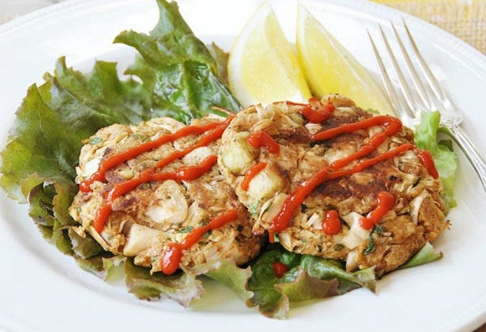 jackfruit - crab cakes