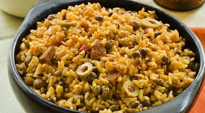 Puerto Rican Christmas Food | Arroz con Gandules