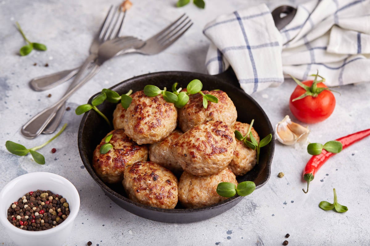 Pork mince meatballs