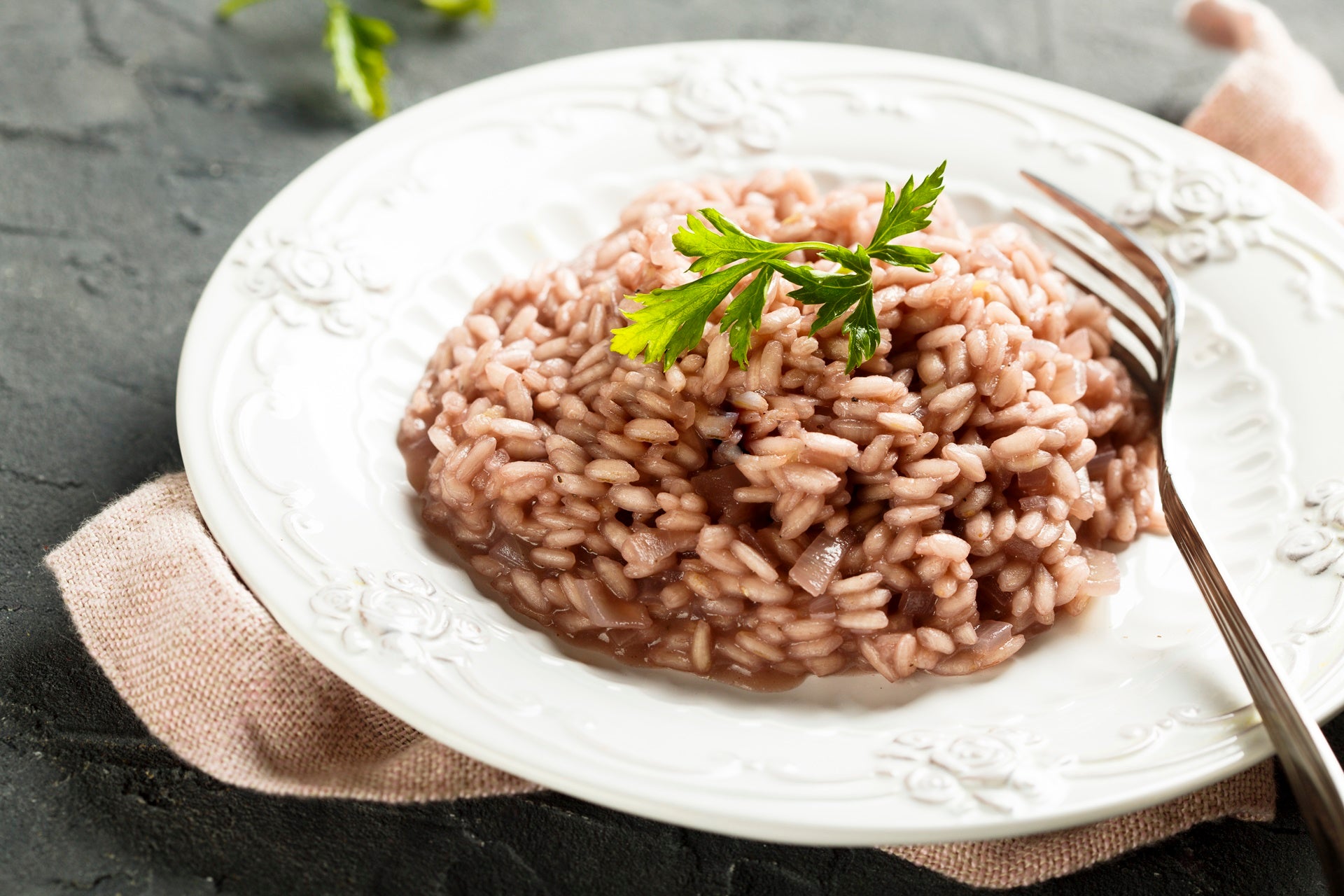a bowl of risotto