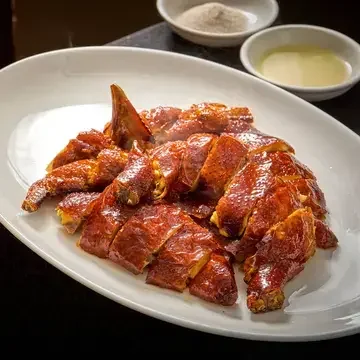 Crispy chicken at Seventh Son in Hong Kong.