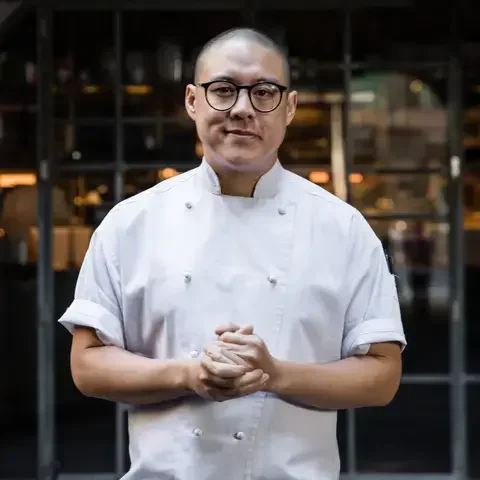 Dan Hong in chef whites.