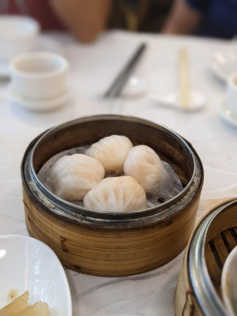 Dim sum at London Restaurant in Hong Kong.
