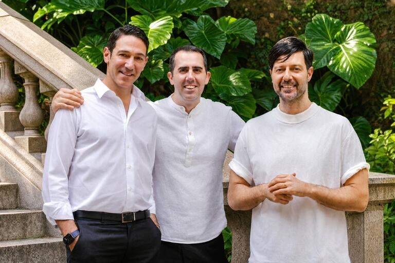 The team at Ninetta in Hong Kong, with Antimo Merone.