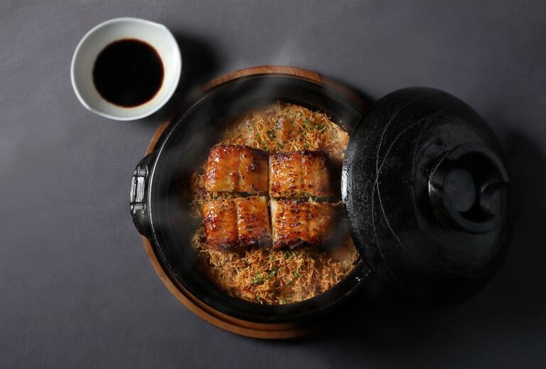 Claypot rice at The Chairman in Hong Kong.